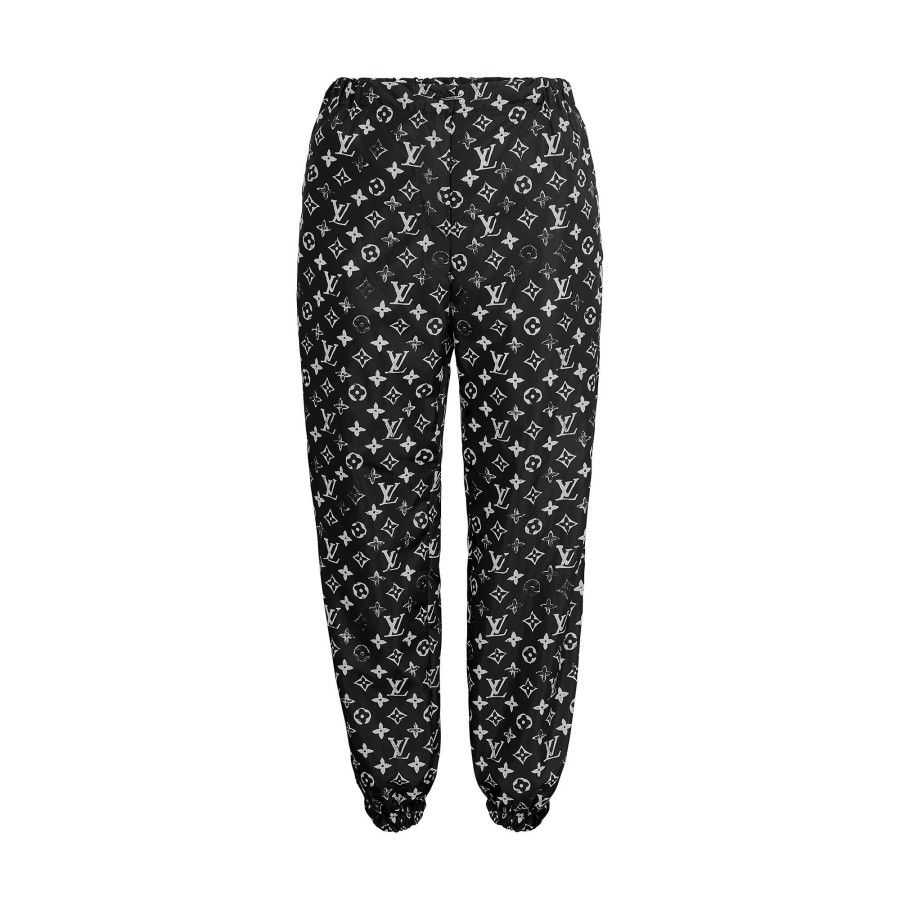 Women Louis Vuitton Pants | Stencil-Effect Monogram Jogging Pants