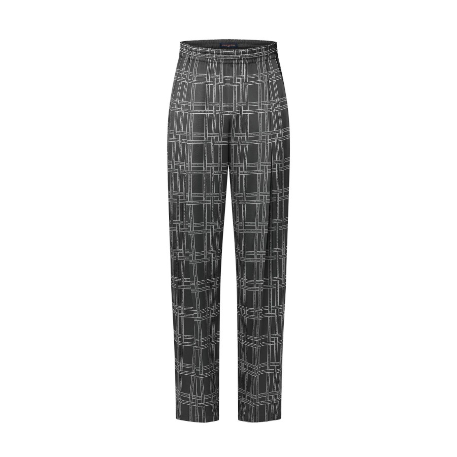 Men Louis Vuitton Pants | Silk Mix Pyjama Pants