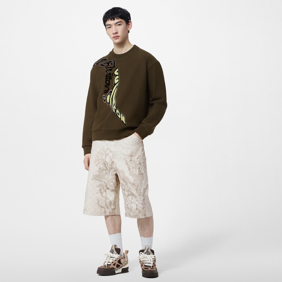 Men Louis Vuitton Knitwear And Sweatshirts | Signature Cotton Crewneck