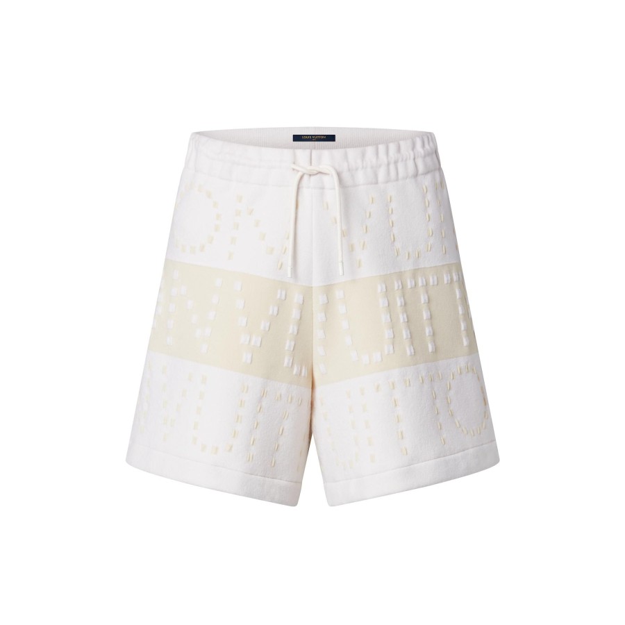 Women Louis Vuitton Skirts And Shorts | Signature Chunky Stripes Bermuda Shorts Ecru