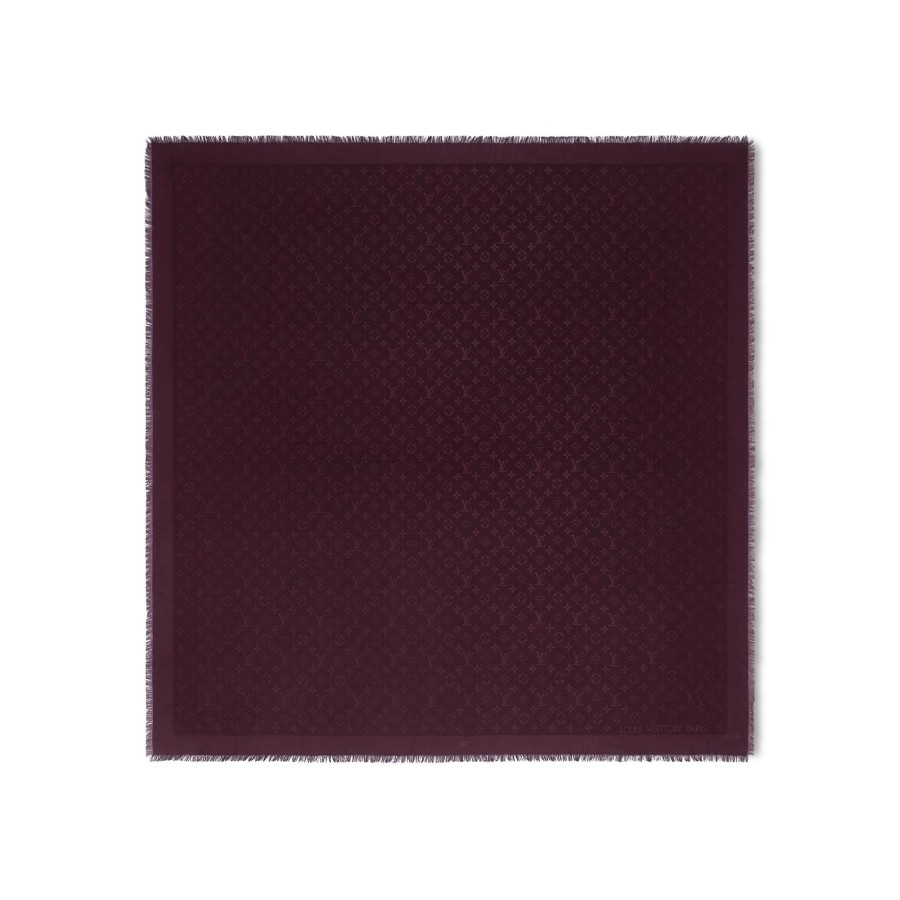 Women Louis Vuitton Shawls And Stoles | Monogram Classic Shawl Plum