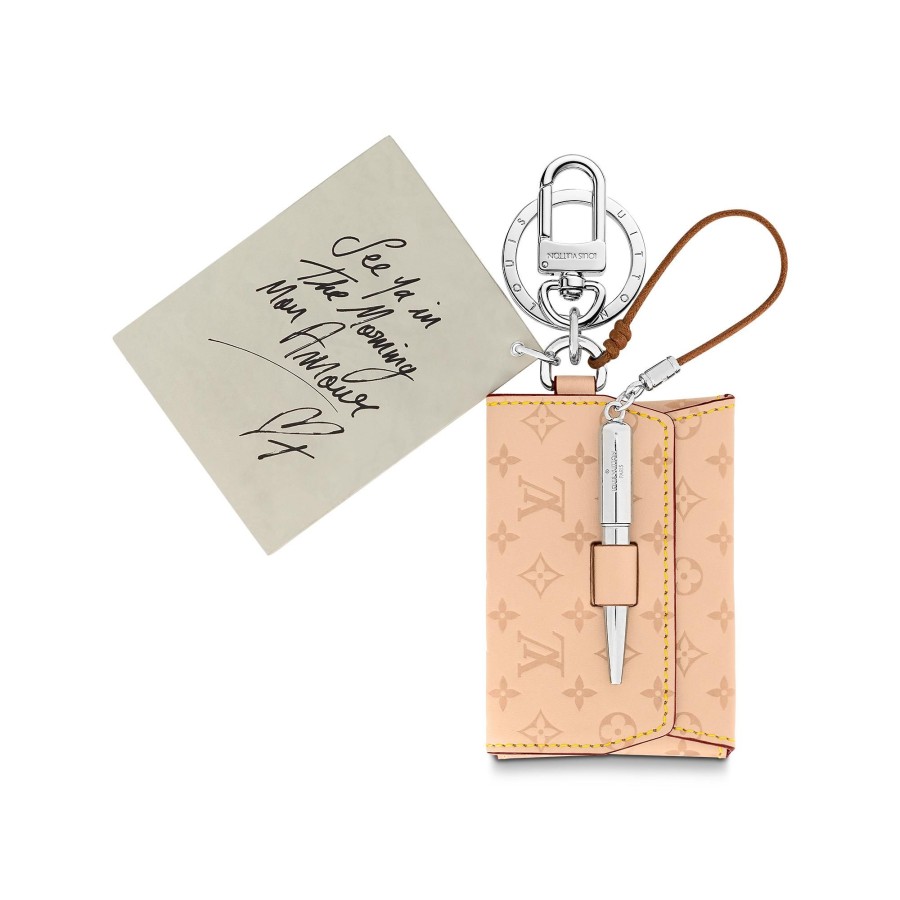 Men Louis Vuitton Key Holders And Bag Charms | Love Letters Figurine Bag Charm