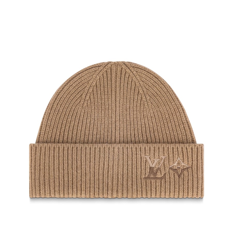 Men Louis Vuitton Hats And Gloves | Lv Dual Beanie Beige