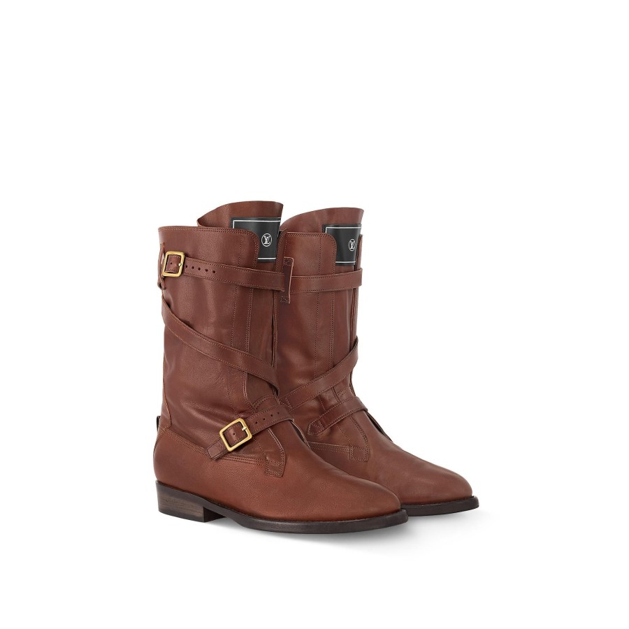 Women Louis Vuitton Boots And Booties | Amiral Flat Half Boot