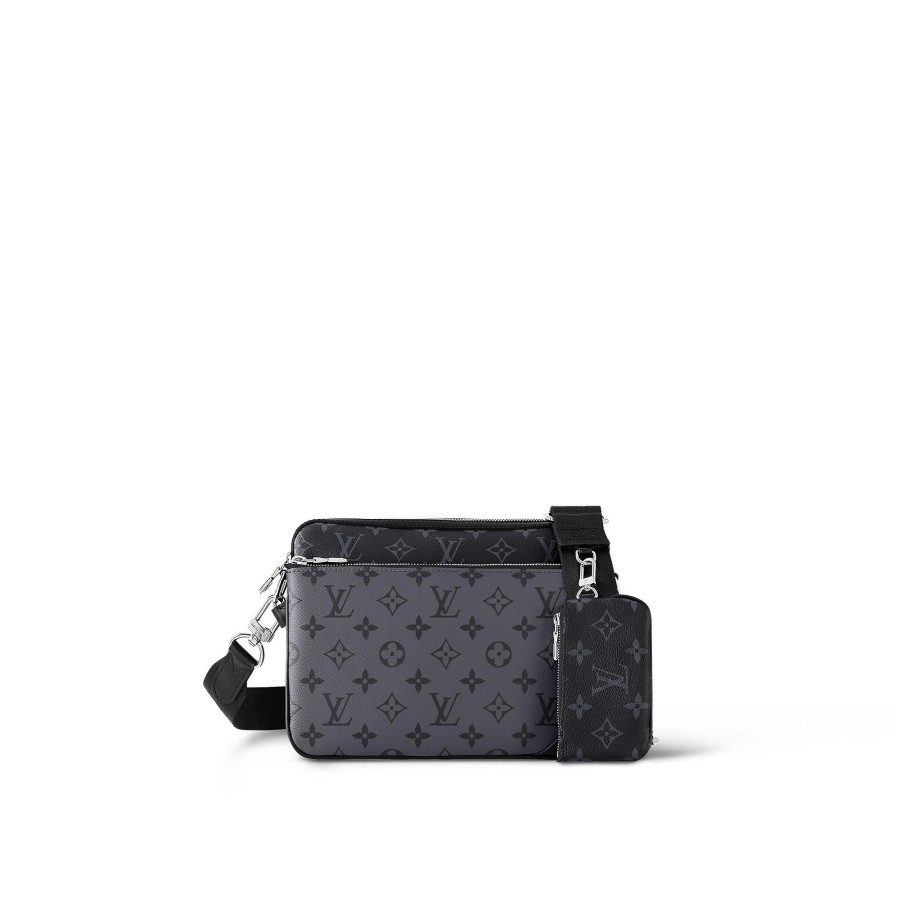 Men Louis Vuitton Iconic Monogram Bags | Trio Messenger