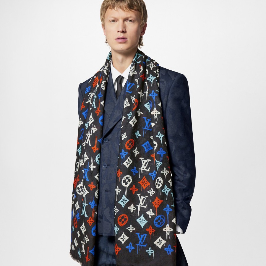 Men Louis Vuitton Scarves | Graffiti Stole