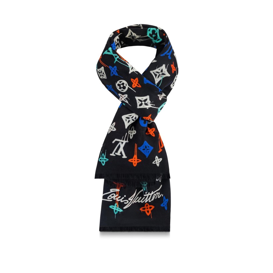 Men Louis Vuitton Scarves | Graffiti Stole