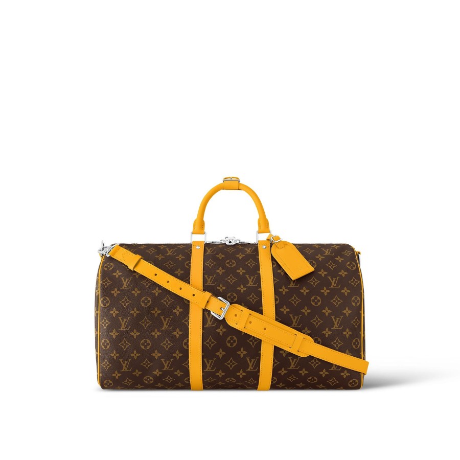 Women Louis Vuitton Travel Bags | Keepall Bandouliere 50 Jaune Mat