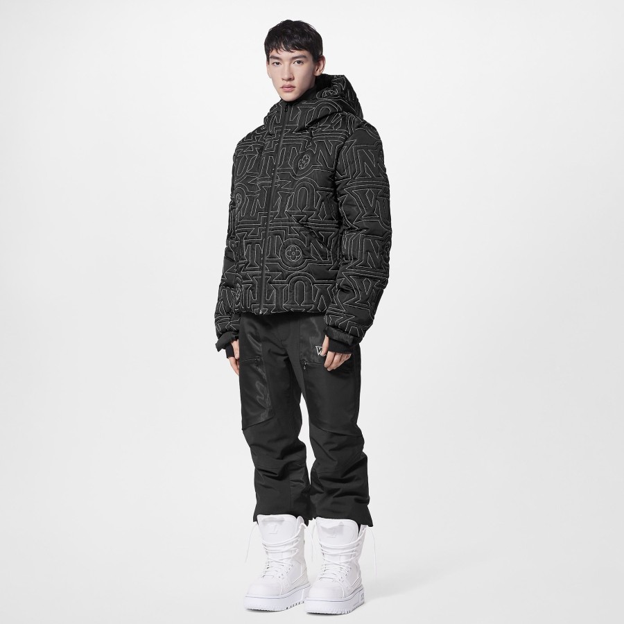 Men Louis Vuitton Coats And Outerwear | Allover Vuitton Snow Down Jacket