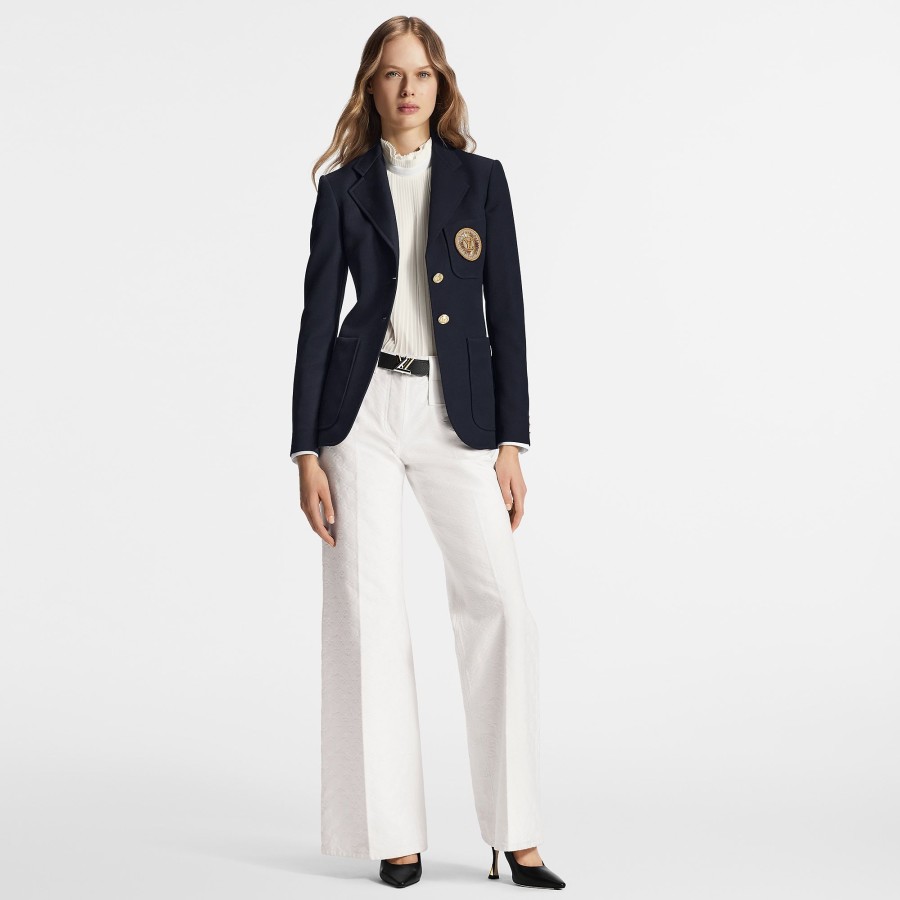 Women Louis Vuitton Coats And Jackets | Preppy Wool Blazer