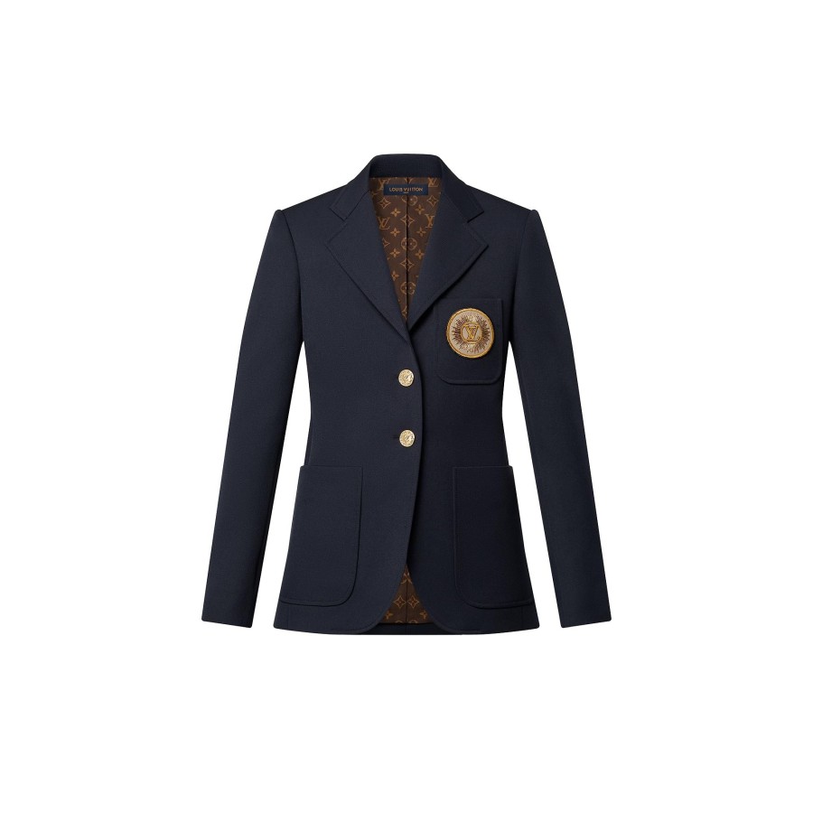 Women Louis Vuitton Coats And Jackets | Preppy Wool Blazer