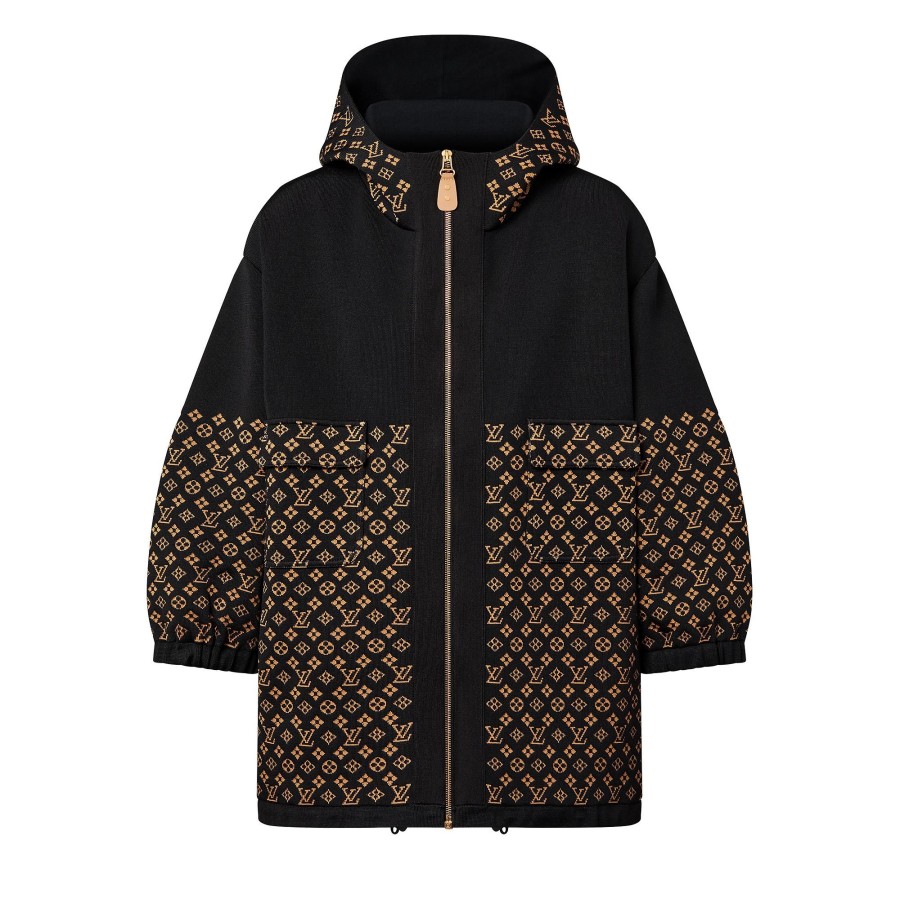 Women Louis Vuitton Coats And Jackets | Monogram Jacquard Knit Jacket