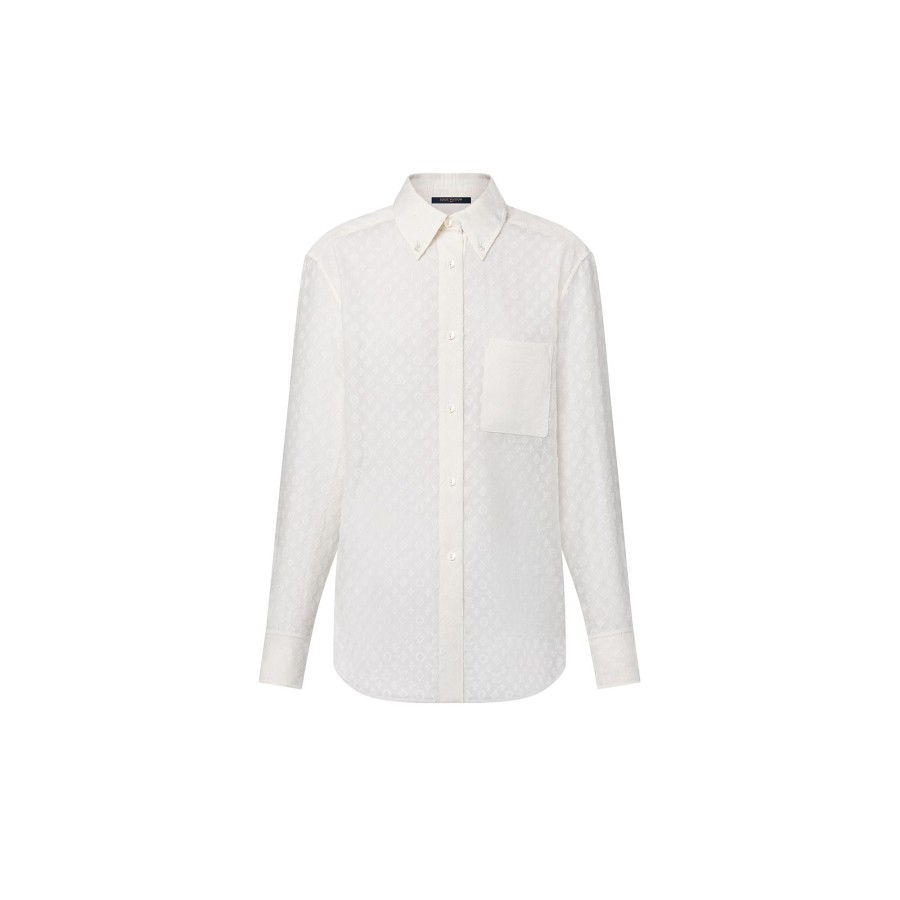 Women Louis Vuitton Tops | Monogram Fil Coupe Shirt