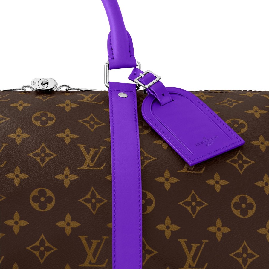 Women Louis Vuitton Travel Bags | Keepall Bandouliere 50 Dark Violet