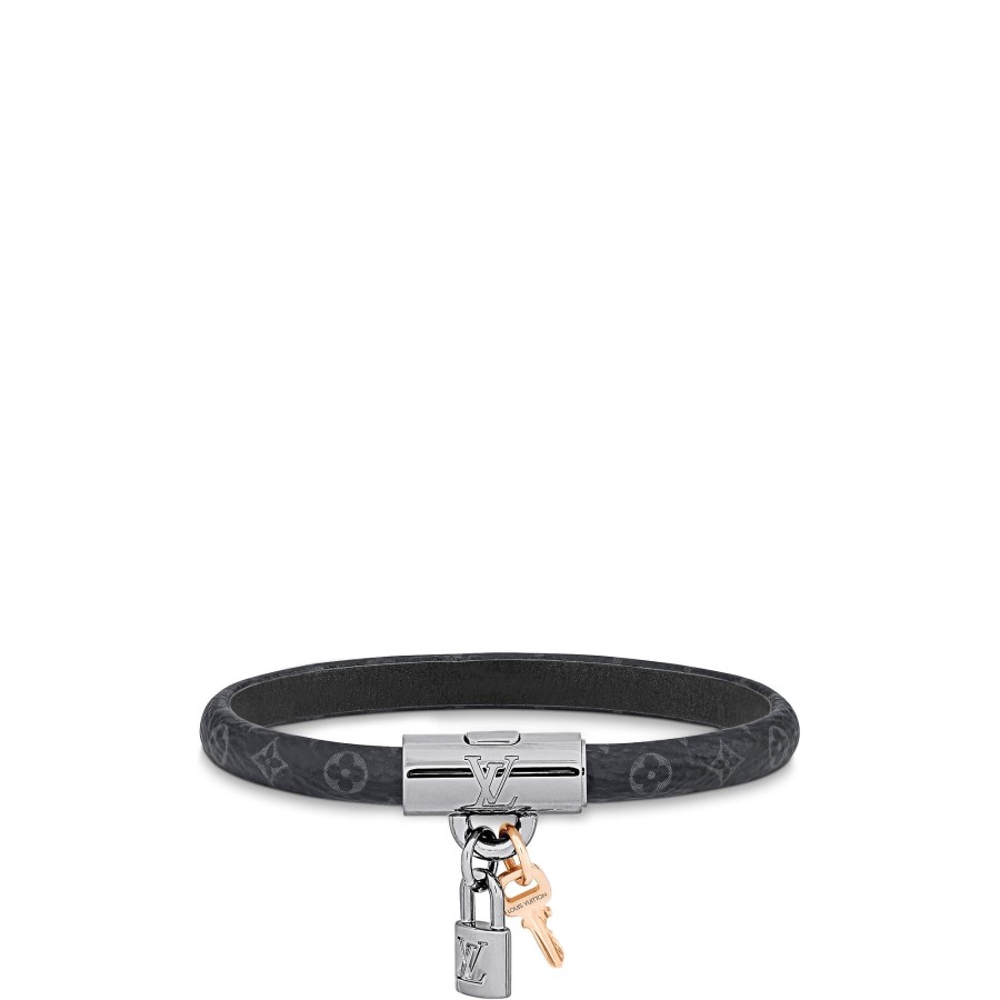 Men Louis Vuitton Bracelets | Lv Padlock Bracelet