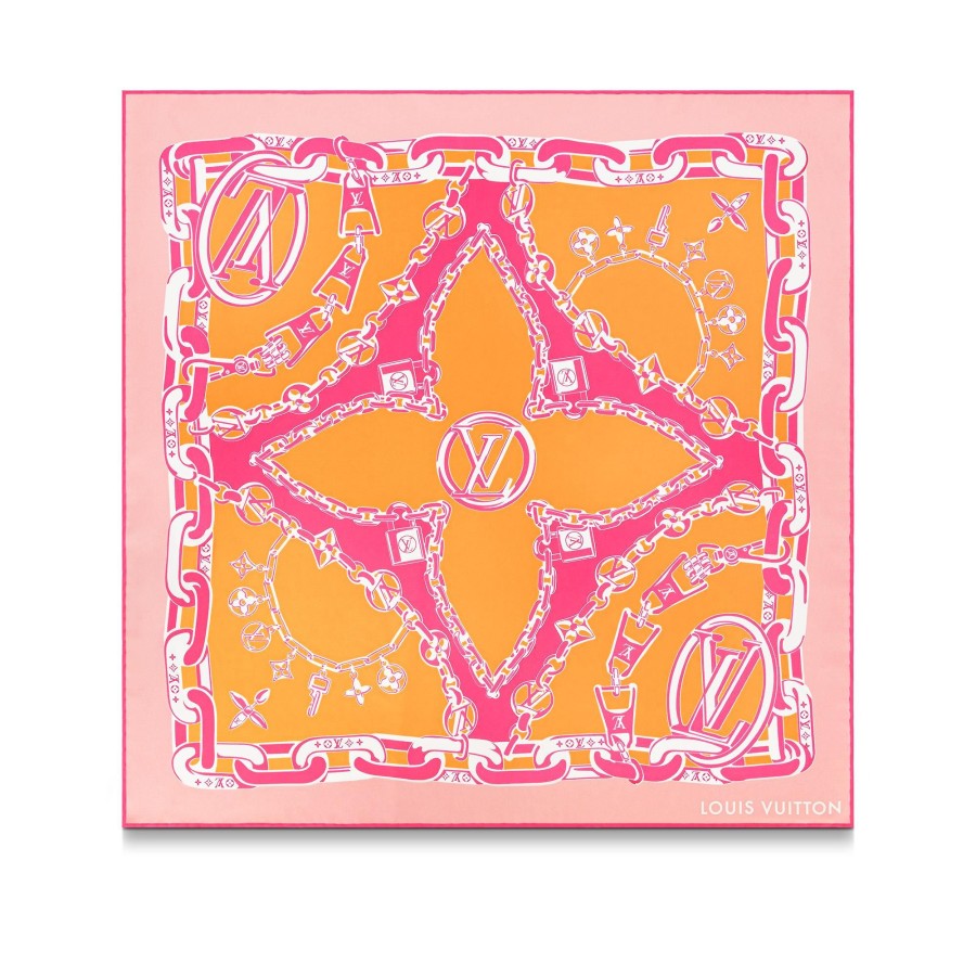 Women Louis Vuitton Silk Squares And Bandeaus | Bejewelled Square 70 Mangue