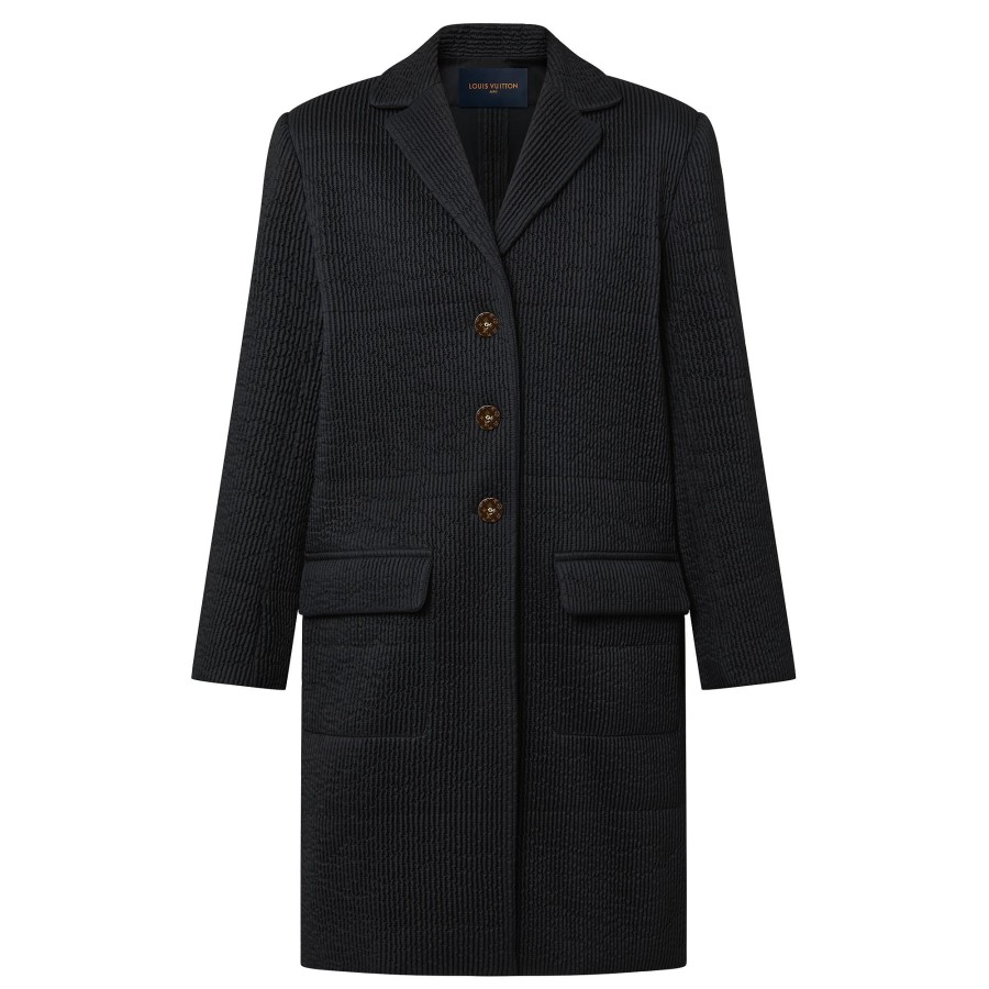 Women Louis Vuitton Coats And Jackets | Quilted Nylon Long Coat