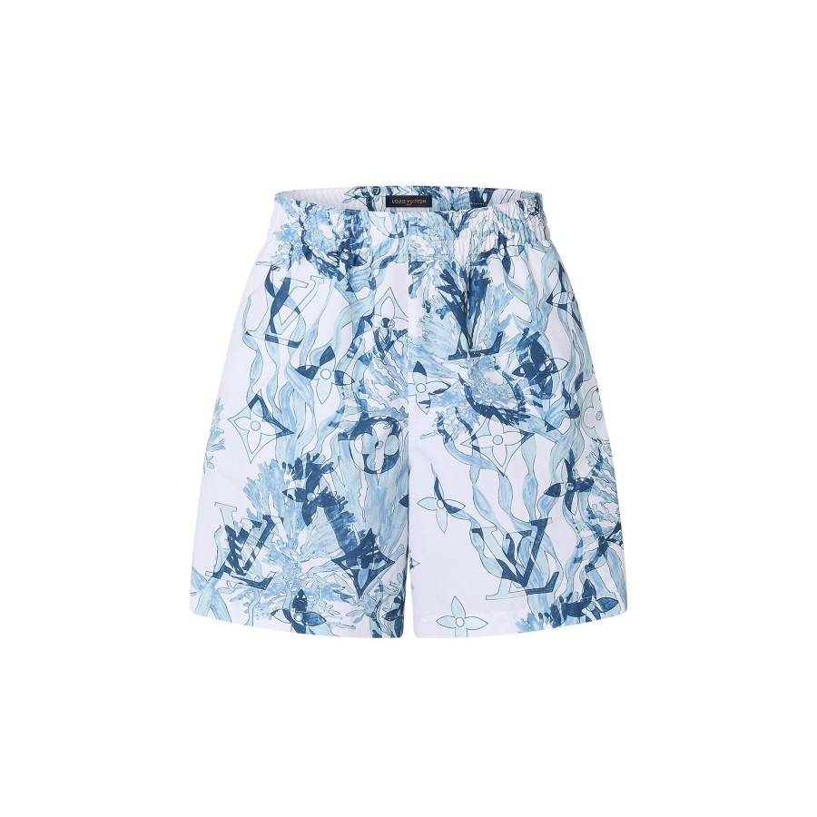 Men Louis Vuitton Swimwear | Printed Nylon Swim Shorts