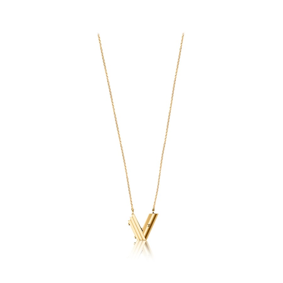 Women Louis Vuitton Necklaces And Pendants | Lv & Me Necklace, Letter V