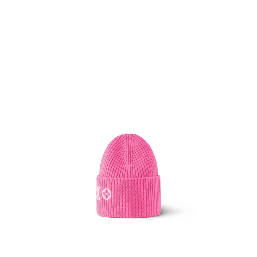 Women Louis Vuitton Hats And Gloves | Lv Headline Beanie Pink