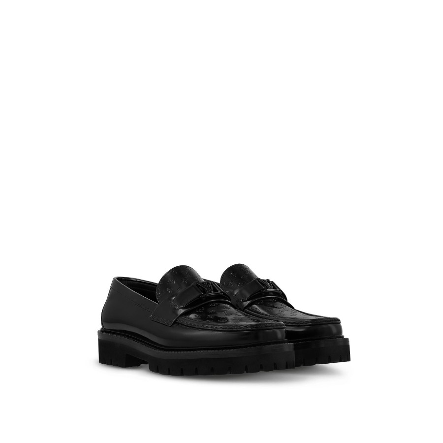 Men Louis Vuitton Loafers And Moccasins | Major Loafer Black