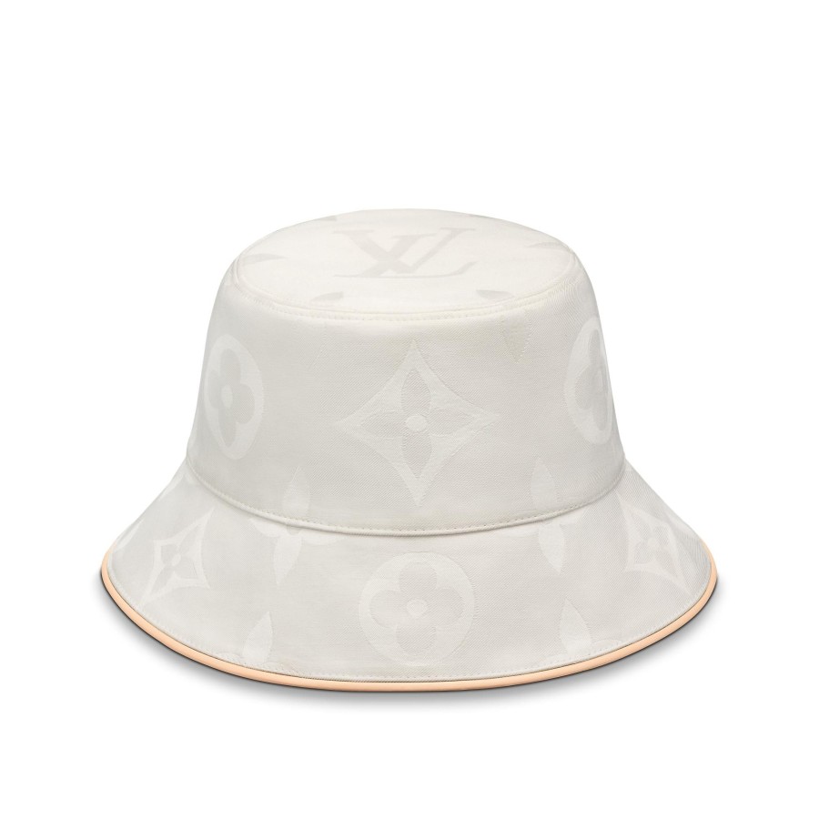 Women Louis Vuitton Hats And Gloves | Dailygram Bucket Hat White