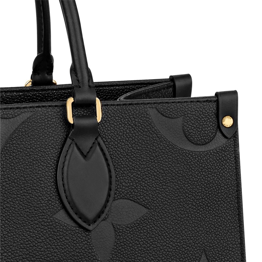 Women Louis Vuitton Leather Bags | Onthego Mm Black