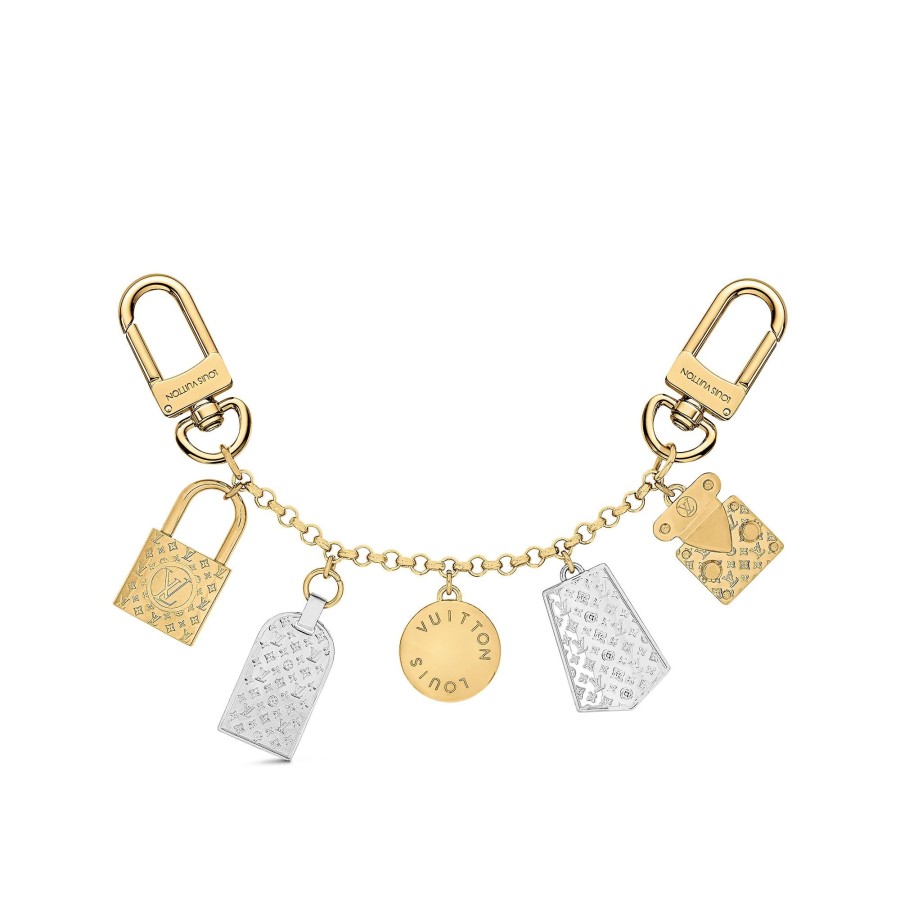 Women Louis Vuitton Key Holders And Bag Charms | Chaine Nanogram Icons Bag Charm And Chain