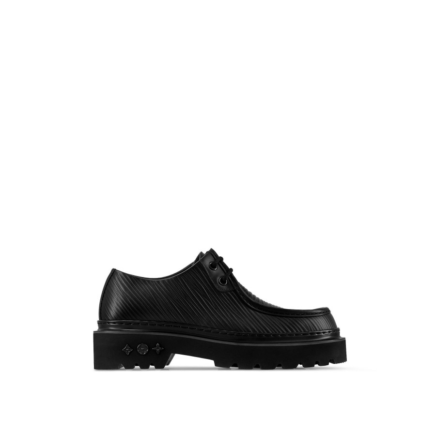 Men Louis Vuitton Buckles And Lace-Ups | Lv Ranger Derby Black