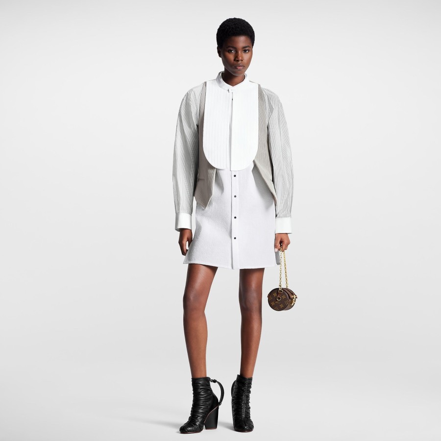 Women Louis Vuitton Dresses | Layered Bib Shirt Dress