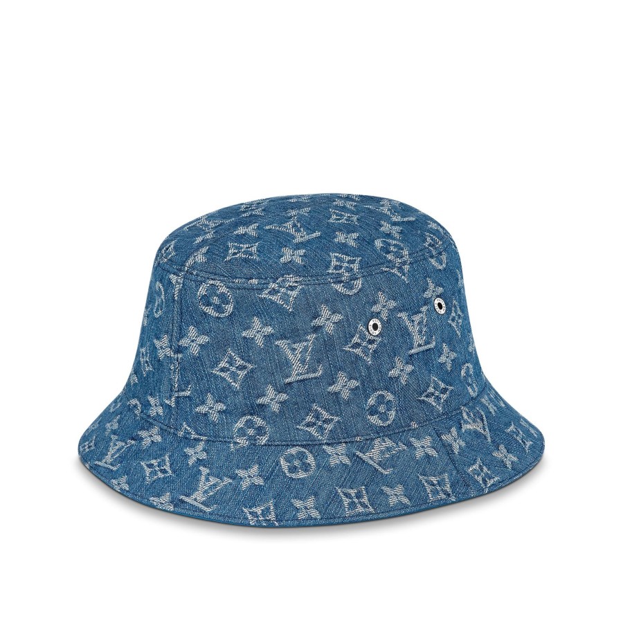 Men Louis Vuitton Hats And Gloves | Monogram Essential Bucket Hat