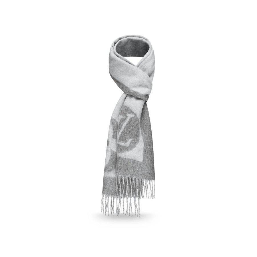 Men Louis Vuitton Scarves | Cardiff Scarf Grey