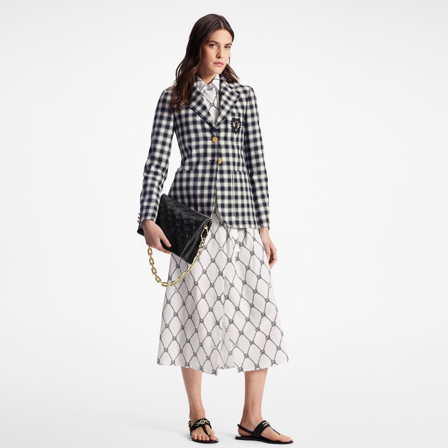 Women Louis Vuitton Coats And Jackets | Vichy Check Preppy Blazer