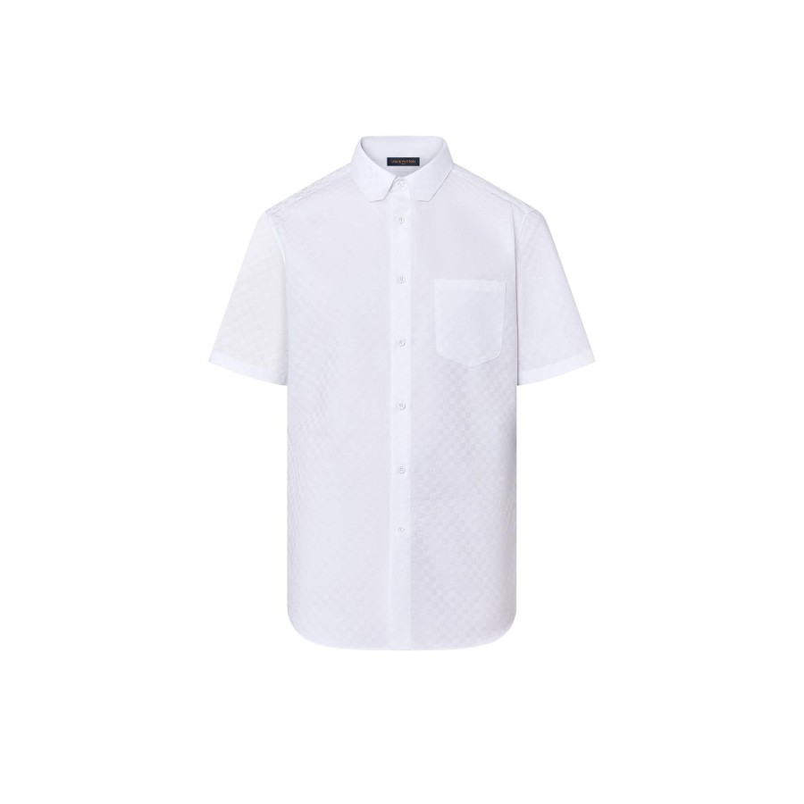 Men Louis Vuitton Shirts | Dna Collar Short-Sleeved Shirt