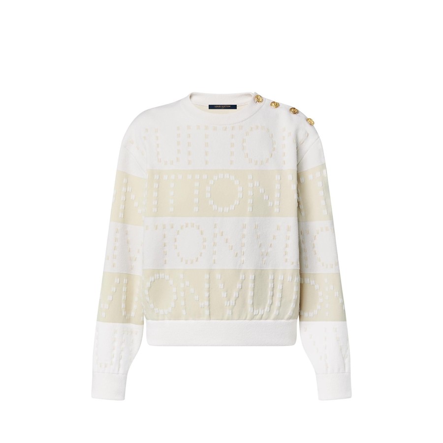 Women Louis Vuitton Knitwear | Signature Chunky Stripes Pullover