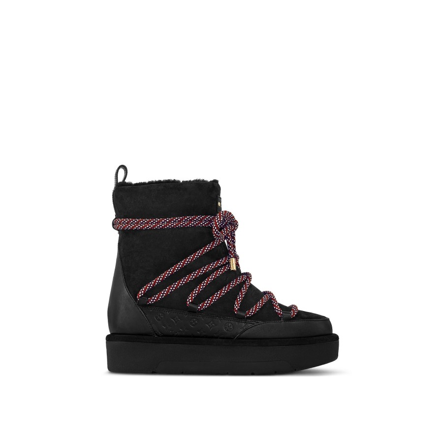 Women Louis Vuitton Boots And Booties | Aspen Platform Ankle Boot Black