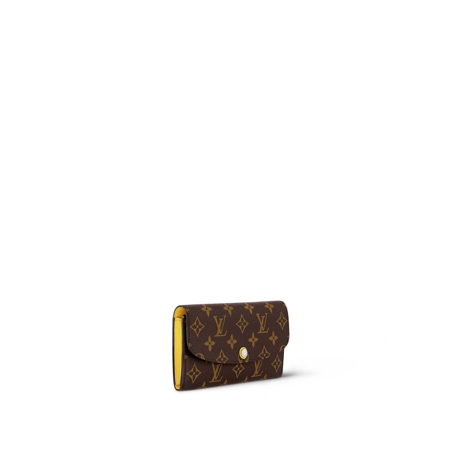 Women Louis Vuitton Long Wallets | Emilie Wallet Yellow