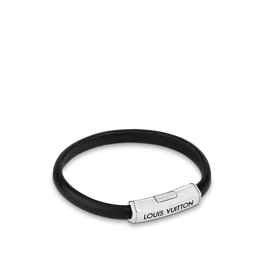 Men Louis Vuitton Bracelets | Clip It Bracelet Black