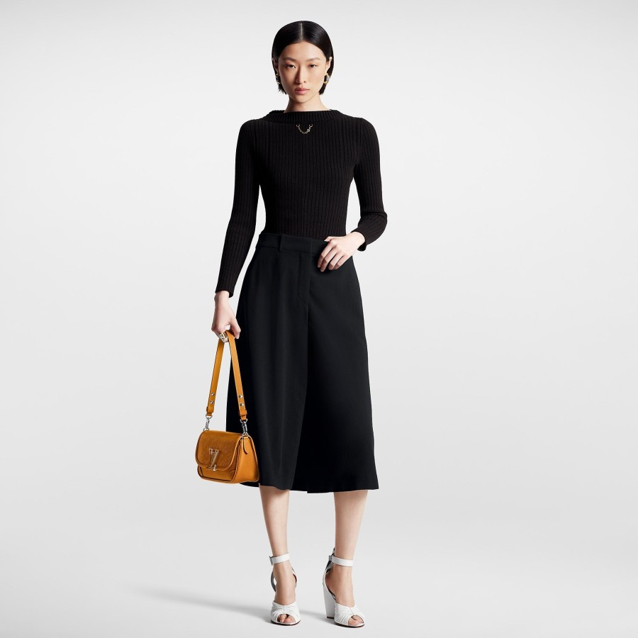 Women Louis Vuitton Knitwear | Ribbed Knit Bateau Pullover