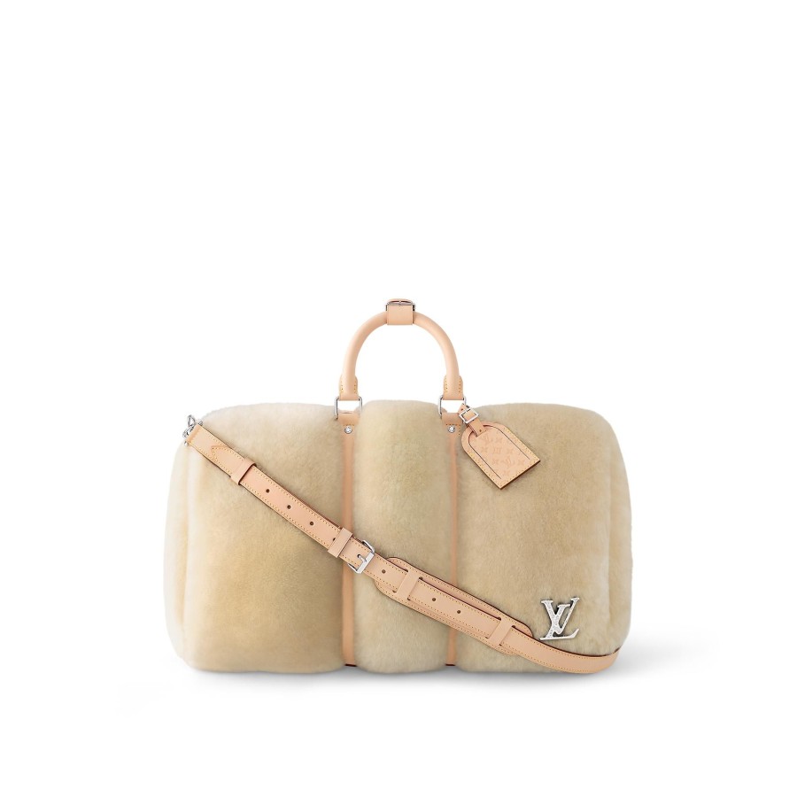 Men Louis Vuitton Travel Bags | Keepall Bandouliere 50 (Shearling)