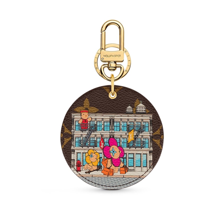 Women Louis Vuitton Key Holders And Bag Charms | Illustre Xmas New York Bag Charm And Key Holder