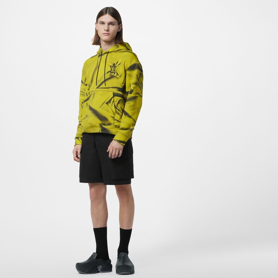 Men Louis Vuitton Knitwear And Sweatshirts | Printed Cotton-Blend Hoodie