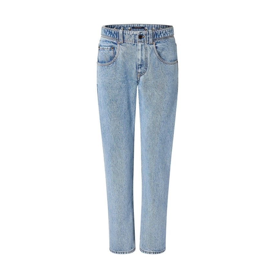 Women Louis Vuitton Denim | Bleached Denim Jeans