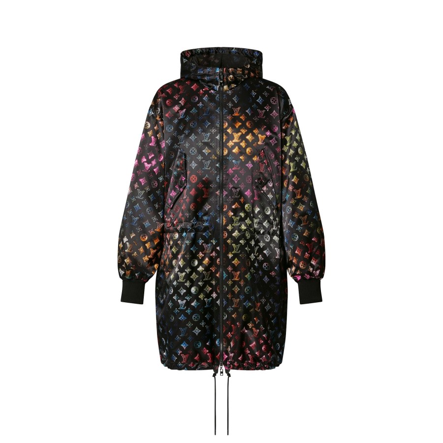 Women Louis Vuitton Coats And Jackets | Neon Mahina Monogram Long Parka