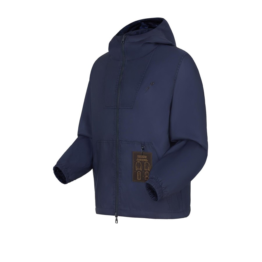 Men Louis Vuitton Coats And Outerwear | Monogram Reversible Windbreaker Marine