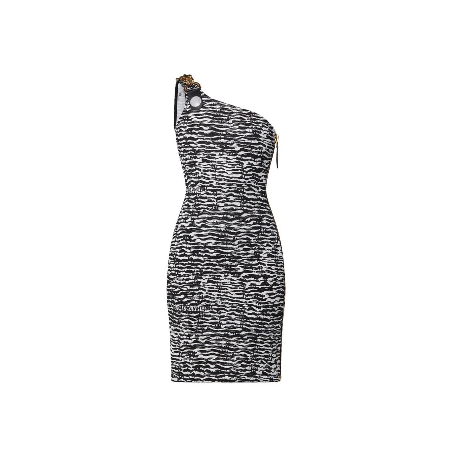 Women Louis Vuitton Dresses | Ink Tiger Xxl Detail One-Shoulder Dress