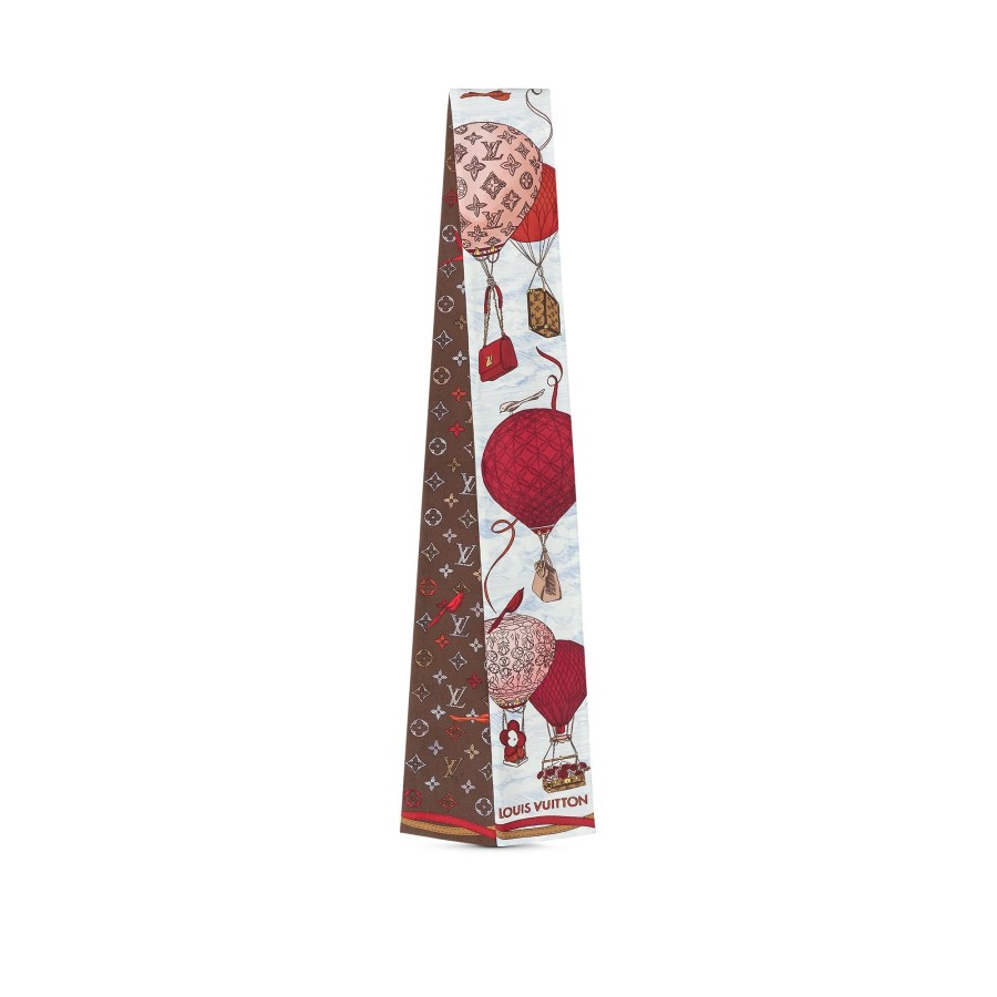 Women Louis Vuitton Silk Squares And Bandeaus | Up And Away Bandeau Red