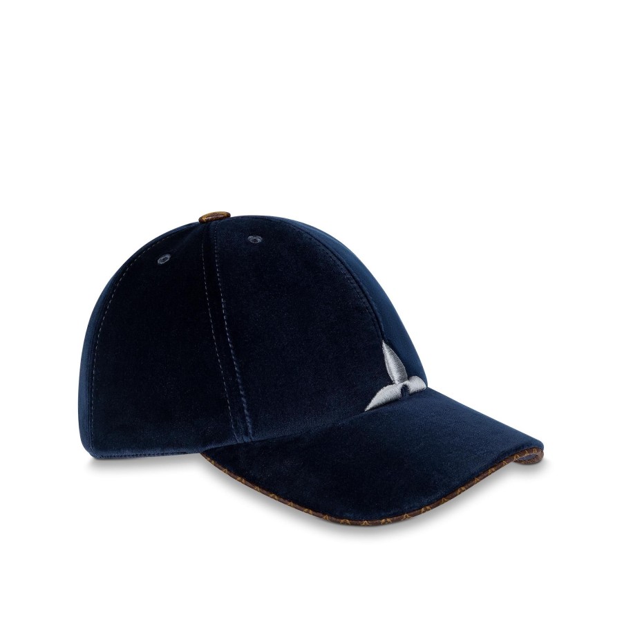 Women Louis Vuitton Hats And Gloves | Lv Touch Cap Bleu Marine