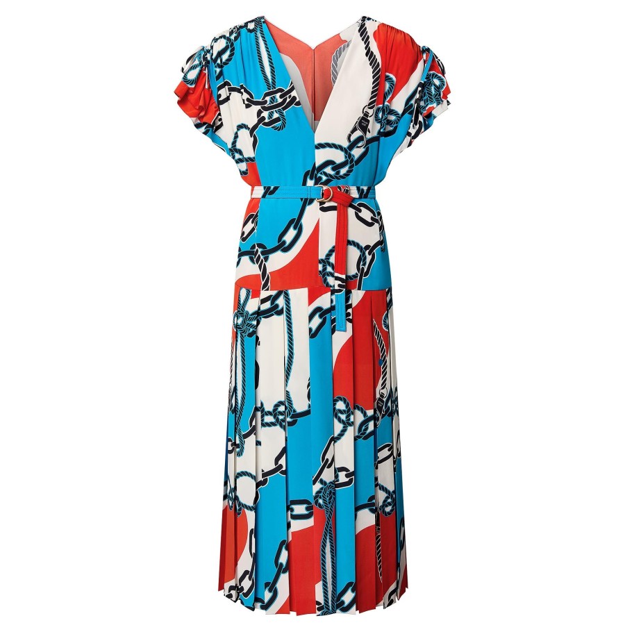 Women Louis Vuitton Dresses | Nautical Print Butterfly Sleeve Dress