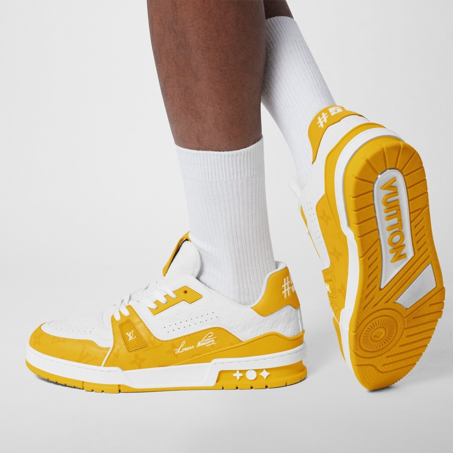 Men Louis Vuitton Sneakers | Lv Trainer Sneaker Yellow